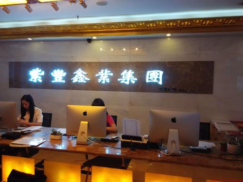 紫丰鑫业树脂字背景墙